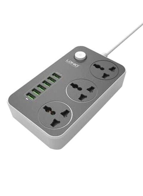 Generic 3 Ac Sockets And 6 USB Ports Grey 500G