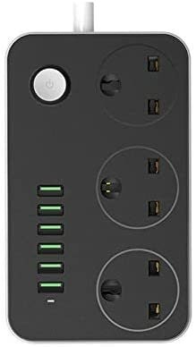 LDNIO Power Strip With 3 AC Socket And 6 Port USB Charger Wall Charger Desktop Adapter Charger