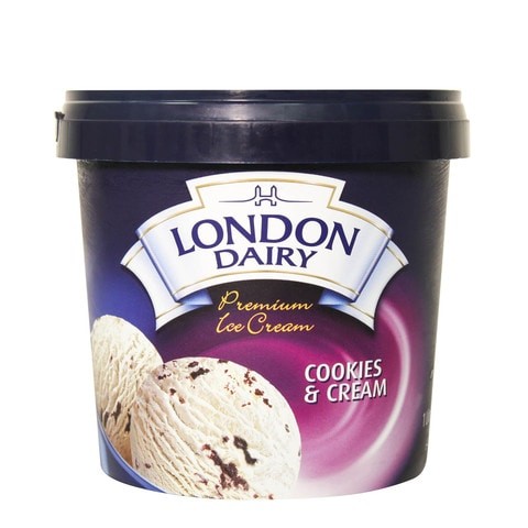 London Dairy Ice Cream Cookie & Cream 1 Liter