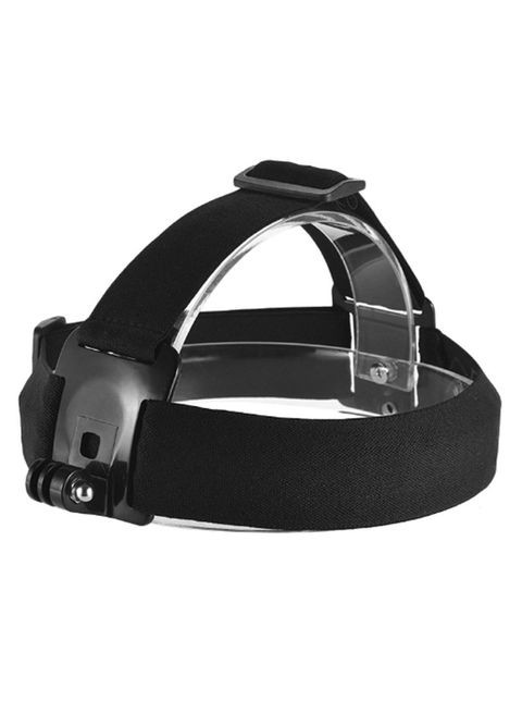 Generic - Adjustable Anti-Slip Action Camera Head Strap Black/Clear
