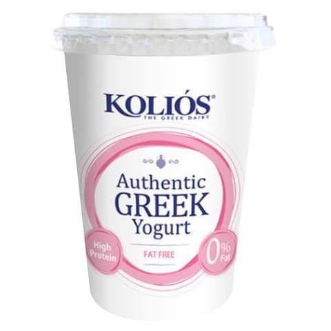 Kolios Authentic 0% Fat Natural Greek Yoghurt 500g