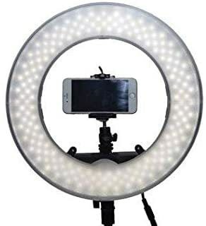Coopic Rl-480S Camera Photo/Video 13 Inches/33 Centimeters Outer 40W 240 Pieces LED SMD Ring Light 5500K Dimmable Ring Video Light With Plastic Color Filter Set (Black Colour)