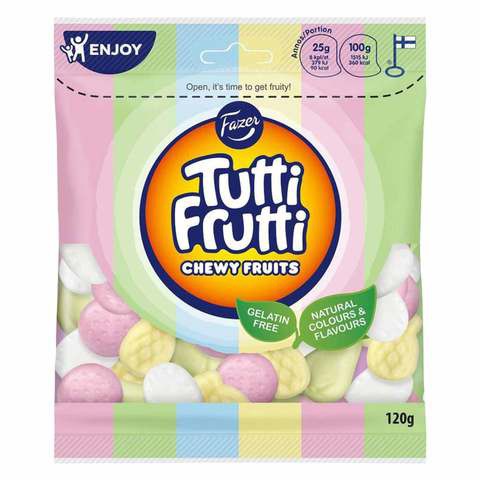 Fezer Tutti Frutti Chewy Fruits 120g