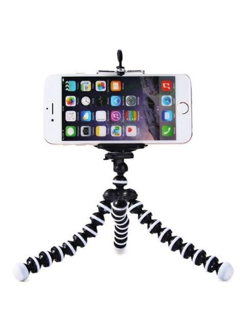 Generic - Flexible Mini Octopus Style Tripod Stand Holder White/Black