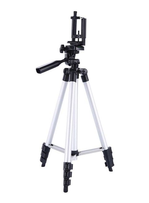 Generic 3110 Portable Adjustable Tripod Silver/Black