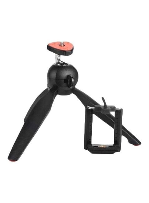 Yungteng - Mini Tripod Mount Stand For Digital Camera, iPhone And Samsung Black