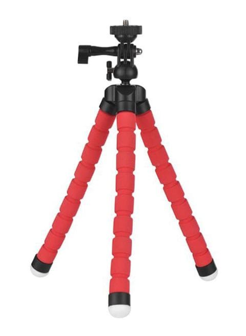 Generic - Octopus Tripod Stand Holder With Smartphone Clip Red/Black