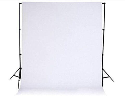 Coopic 2X3m Background Stand With 1.5X3m White Non Woven Background Backdrop Lighting Photography Kit