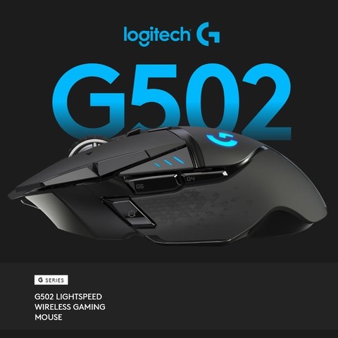 ماوس ألعاب لاسلكي G502 من لوجيتك-اسود