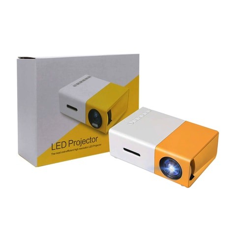 ALISSA-Mini Portable LED Projector Support 1080P 400 - 600 Lumens 320 x 240 Pixels Home Cinema.