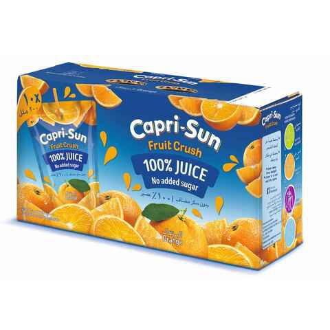 Caprisun 100% Orange Juice 200ml x10