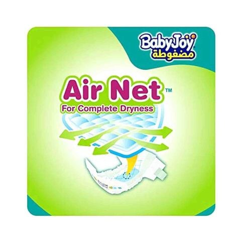 BabyJoy Diapers Compressed Diamond pad Mega Box Size 3 (2x68) 6 -12 KG