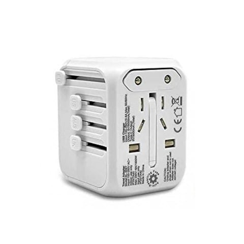 ALISSA-All in One AC Outlet Power Plug Adapter 3 USB + 1 Type C Charging Ports, White.