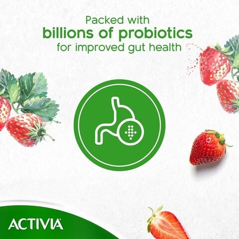 Activia Full Cream Milkshake Strawberry 120gm