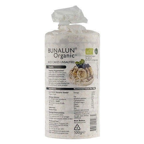 Bonal Organic Unsalted Rice Cake 100gm