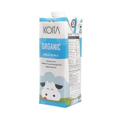 Quetta Organic Cow Milk, Vitamin A and D3, 1 Liter