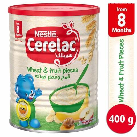 Cerelac, wheat and fruit pieces, 400 g
