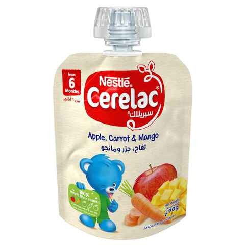 Cerelac apple, carrot and mango 6 months from Nestle 90 gm