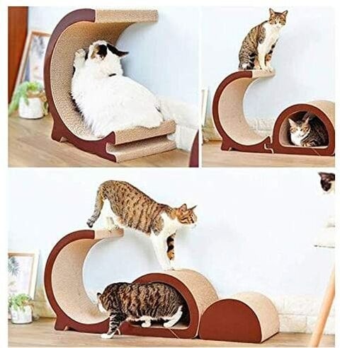 Aiwanto Cat Bed Cat Playing Accessories 3Pcs Set Cat Claw Toy Pet Paw Care Toy Cat Scratch Board Cat Toys Lounge Convenience Combination Cat Scratchier