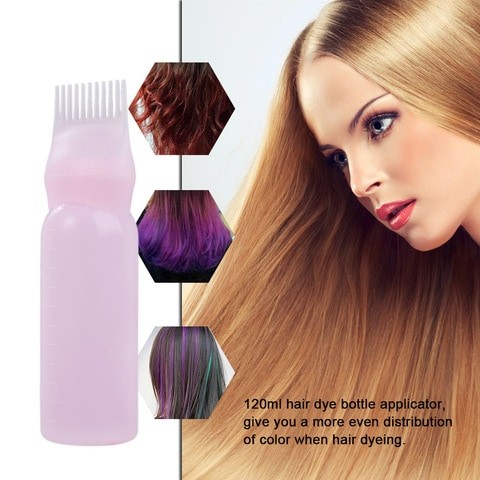 Generic-120ml Hair Dye Bottle Applicator Brush Composition Kit Hair Coloring Tool Salon Hair Dyeing Accessories