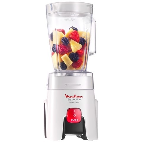 Moulinex Blender 1.5 Liter with Grinder and Grater, 500 Watt, White