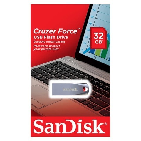 SANDISK USB F/D 32GB CRUZER METAL