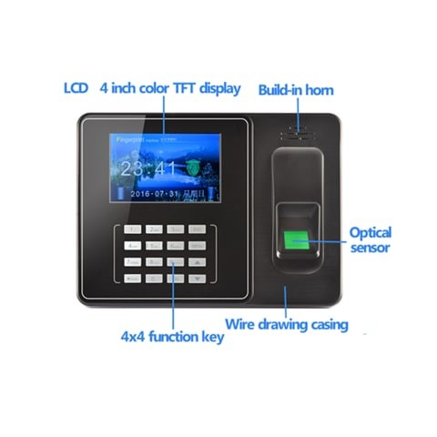 Crony Witeasy A9 large color screen TCP IP WIFI based fingerprint biometric time attendance system free sdk