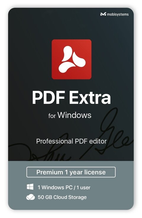 PDF Extra - محرر PDF احترافي - تحرير ملفات PDF وحمايتها وإضافة تعليقات توضيحية وملءها وتوقيعها - جهاز كمبيوتر واحد / مستخدم واحد / اشتراك لمدة عام