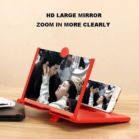 Smartphone Screen Magnifier 10 Inch Mobile Phone Screen Amplifier 3D Movie Video Games Mobile Phone (Black)