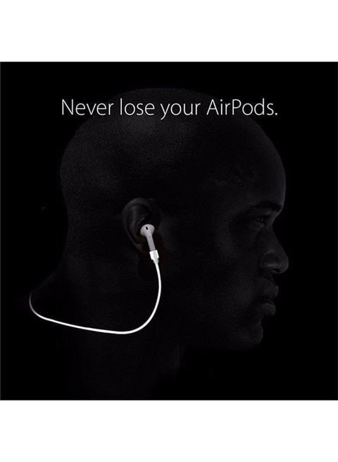 Generic - Anti-Lost Sport Silicone Strap Cable Clear Apple AirPods