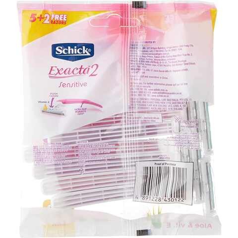 SCHICK EXACTA II WOMEN PINK 5 + 2