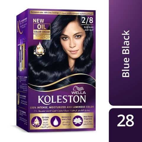 Wella Koleston Permanent Hair Dye Kit 2/8 Blue Black