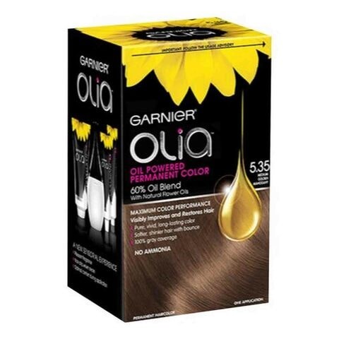 Garnier Olia No Ammonia Permanent Hair Dye 5.35 Chocolate Brown 100m x 2