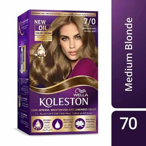 Wella Koleston Permanent Hair Dye Kit 7/0 Medium Blonde