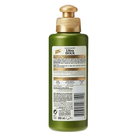 Garnier Ultra Doux Mythic Olive Extreme Nutrition Leave-In Cream 200 ml x Pack of 2 33%