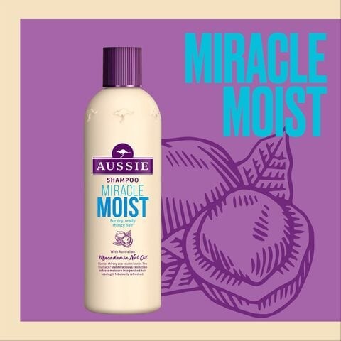 Aussie Miracle Moist shampoo for dry hair 300ml