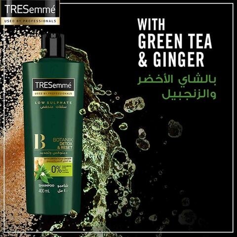 TRESemmé Botanix Detoxifying Shampoo with Green Tea and Ginger 400ml