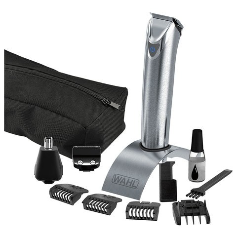 Wahl 9818-127 Lithium-Ion Stainless Steel All-in-One Trimmer (Silver/Black)