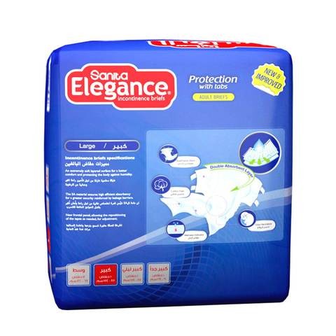 Sanita Elegance Diapers Large, 10 Pieces