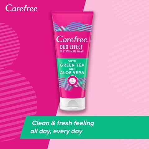 Carefree daily wash green tea and aloe vera 200 ml