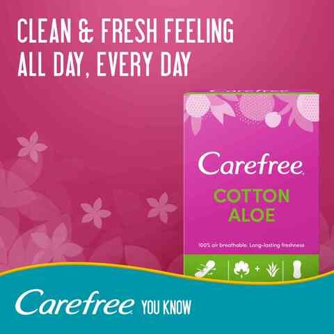 Pack of 30 Carefree Daily Aloe Vera Pads