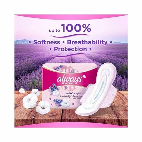 Always Diamond Maxi Thick Large Sanitary Pads With Wings 24 Pads