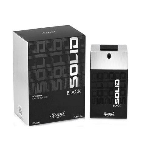 Sapil Solid Black Eau de Toilette for men 100 ml