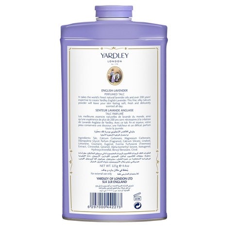 YARDLEY TALC LAVENDER 125GM