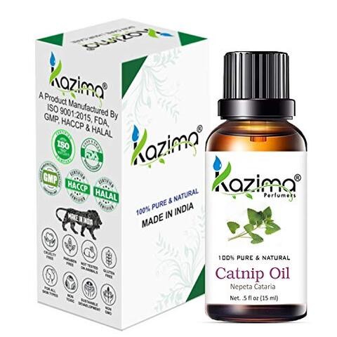 KAZIMA Catnip Essential Oil - 100% Pure Natural & Undiluted For Skin care & Hair treatment (15ml)