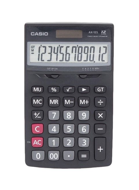 Casio Value Series 12 Digit Calculator - Black