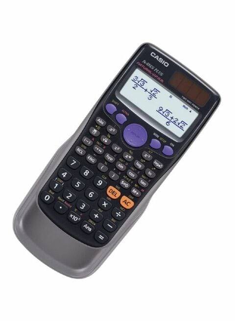 Casio Fx-85Es Plus 12-Digit Scientific Calculator, Black/Grey/Purple