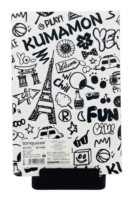 Languo A5 Writing English Notebook with Kumamon Design.