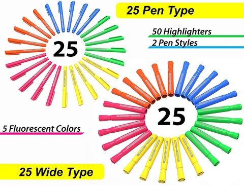 Arttoli angled tip pens 50 assorted colors