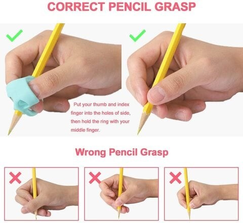 Aiwanto Pencil Grips للأطفال قلم رصاص قبضة الكتابة قبضة للمدرب سهل الكتابة للأطفال